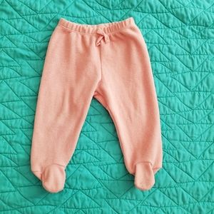 Baby girl footed sweatpants